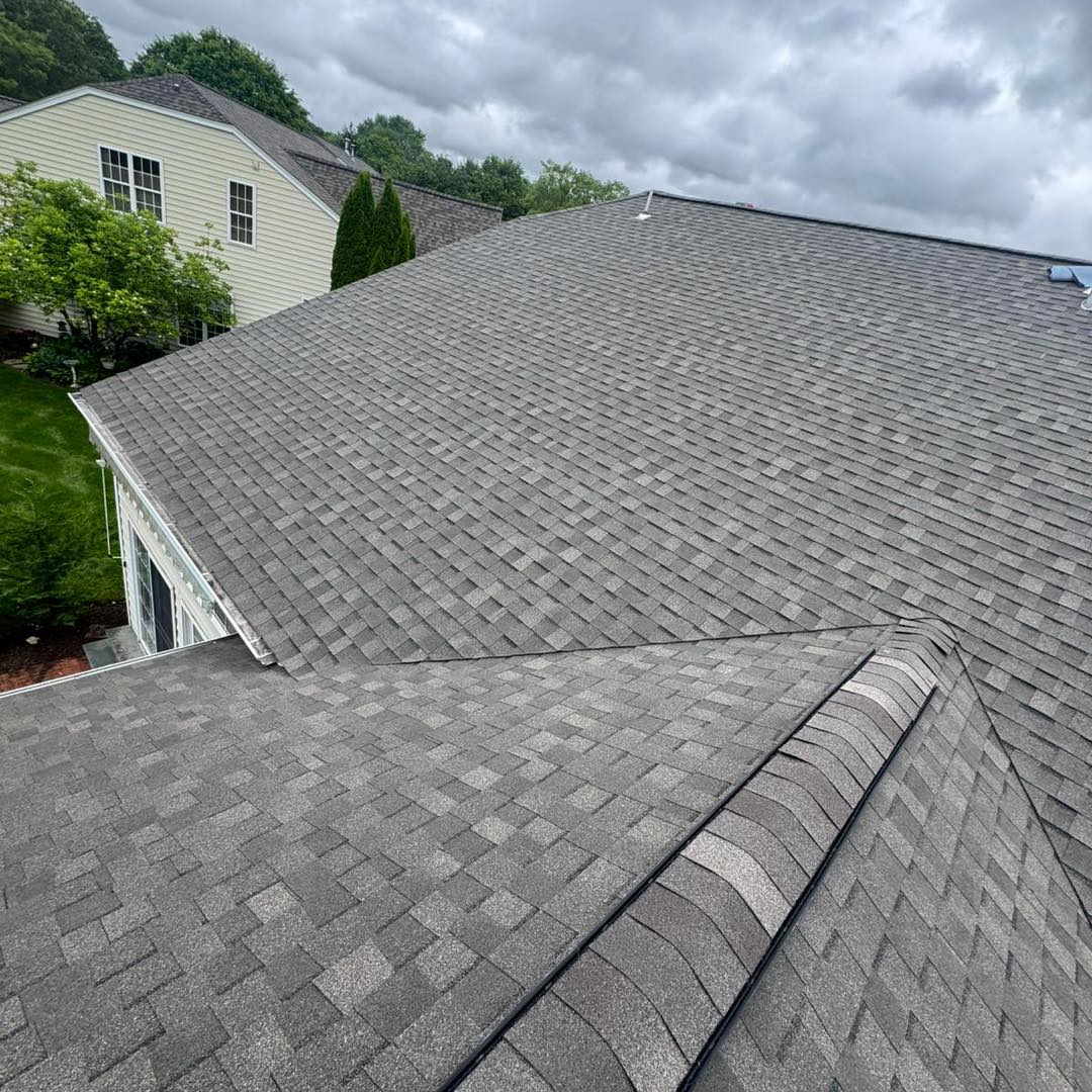 Brown shingle roof replacement